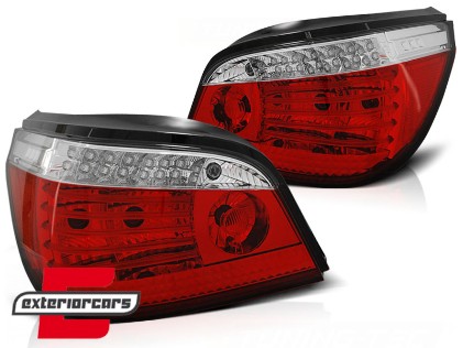 LED stražnja svjetla SEQ žmigavci (crvena/kristal) / BMW serije 5 E60 (2003-03.2007) limuzina, LDBMG2