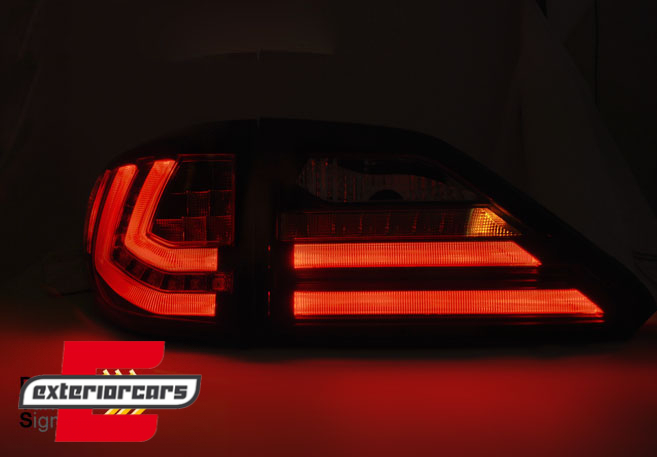 LED stražnja svjetla SEQ žmigavci (crvena/kristal) / Lexus RX III AL10 (2009-2012), LDLE06
