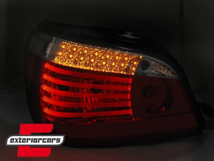 LED stražnja svjetla SEQ žmigavci (crvena/smoke) / BMW serije 5 E60 (2003-03.2007) limuzina, LDBMG3