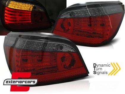 LED stražnja svjetla SEQ žmigavci (crvena/smoke) / BMW serije 5 E60 LCI (03.2007-2009) limuzina, LDBMG6