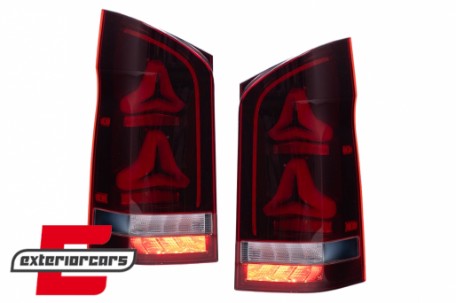 LED stražnja svjetla SEQ žmigavci (crvena/smoke) / Mercedes V-klasa W447 (2014-2023), TLMBW447TL