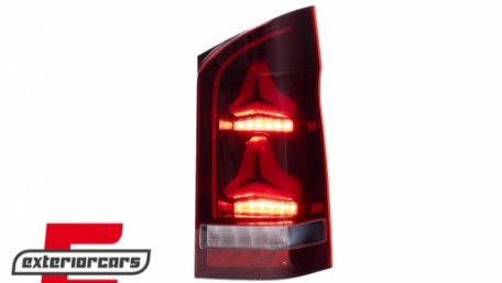 LED stražnja svjetla SEQ žmigavci (crvena/smoke) / Mercedes V-klasa W447 (2014-2023), TLMBW447TL