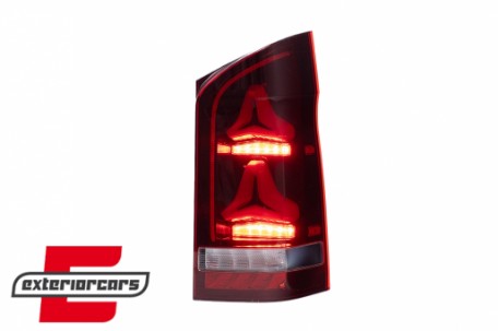 LED stražnja svjetla SEQ žmigavci (crvena/smoke) / Mercedes V-klasa W447 (2014-2023), TLMBW447TL