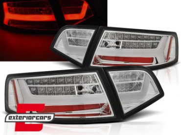 LED stražnja svjetla SEQ žmigavci Facelift dizajn (chrome) / Audi A6 4F2 C6 limuzina (2008-2011), LDAUF1