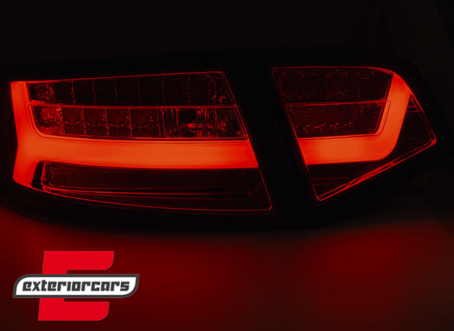 LED stražnja svjetla SEQ žmigavci Facelift dizajn (chrome) / Audi A6 4F2 C6 limuzina (2008-2011), LDAUF1