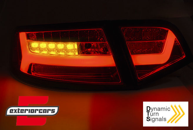 LED stražnja svjetla SEQ žmigavci Facelift dizajn (chrome) / Audi A6 4F2 C6 limuzina (2008-2011), LDAUF1