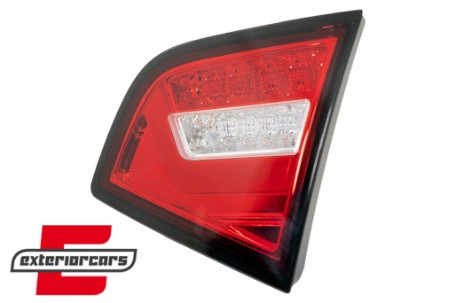 LED stražnja svjetla SEQ žmigavci Facelift dizajn (crvena/kristal) / Audi A6 4F2 C6 limuzina (2008-2011), LDAUF2