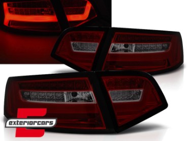 LED stražnja svjetla SEQ žmigavci Facelift dizajn (crvena/smoke) / Audi A6 4F2 C6 limuzina (2008-2011), LDAUF3