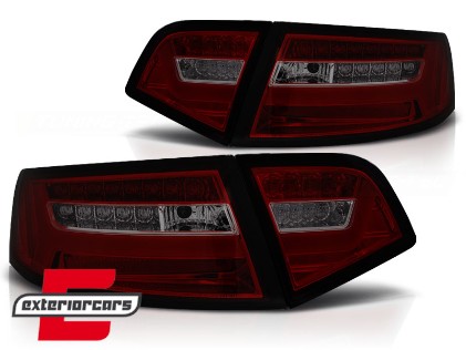 LED stražnja svjetla SEQ žmigavci Facelift dizajn (crvena/smoke) / Audi A6 4F2 C6 limuzina (2008-2011), LDAUF3
