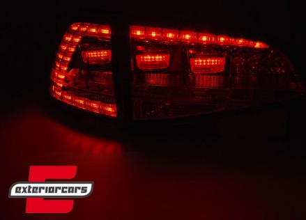 LED stražnja svjetla SEQ žmigavci GTI look (crna) / VW Golf 7 VII (2013-2017), LDVWM6