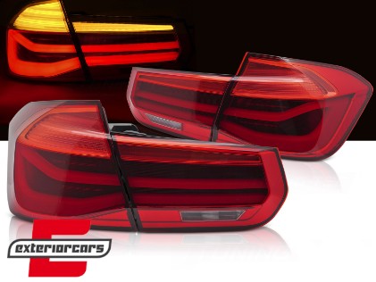 LED stražnja svjetla SEQ žmigavci LCI dizajn (crvena) / BMW serije 3 F30 F35 F80 (2011-2019), LDBMK7