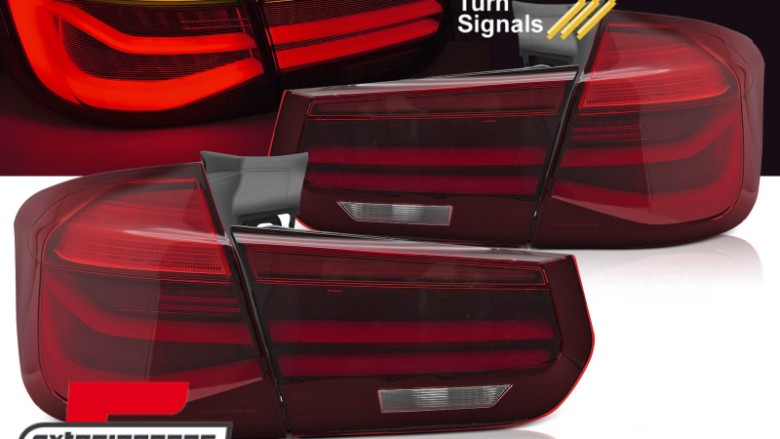 LED stražnja svjetla SEQ žmigavci LCI dizajn (crvena/kristal) / BMW serije 3 F31 karavan (2011-2019), LDBMN3