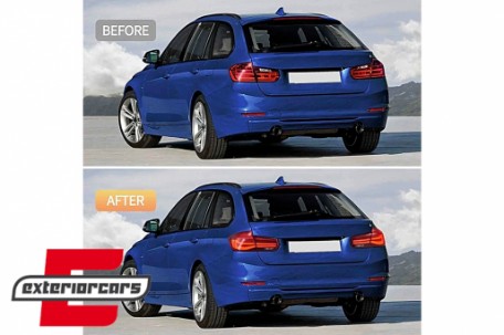 LED stražnja svjetla SEQ žmigavci LCI dizajn (crvena/kristal) / BMW serije 3 F31 karavan (2011-2019), LDBMN3