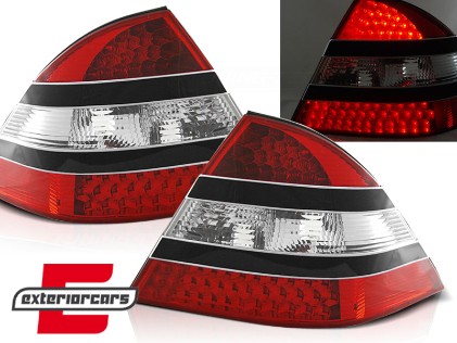 LED stražnja svjetla W221 look (crvena/crna) / Mercedes S-klasa W220 (1998-2005), LDME07