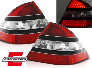 LED stražnja svjetla W221 look (crvena/crna) / Mercedes S-klasa W220 (1998-2005), LDME07