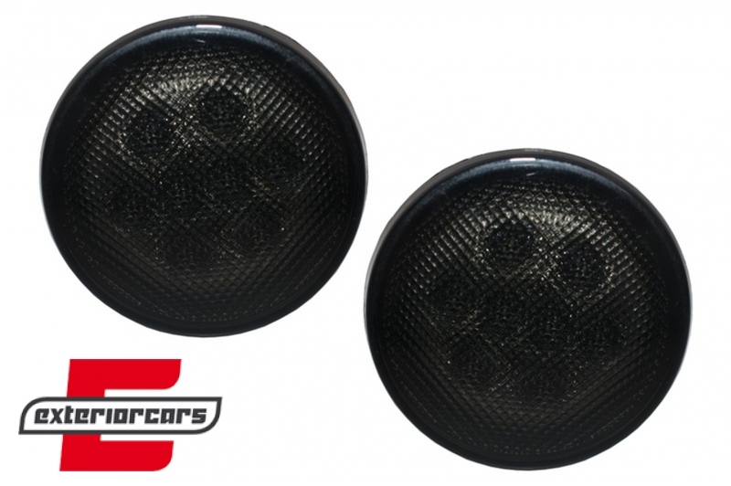 LED žmigavci u prednjoj masci (smoke) / JEEP Wrangler JK (2007-2016), SMJEWJK