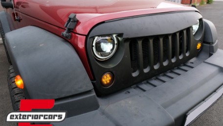 LED žmigavci u prednjoj masci (smoke) / JEEP Wrangler JK (2007-2016), SMJEWJK