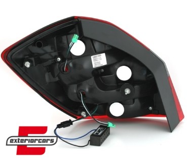 LightBar stražnja svjetla (crvena/chrome), SK006-BERE2