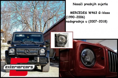 Montažni nosači za prednja svjetla / Mercedes W463 G-klasa (1990-2006) nadogradnja na (2007-2018), HLSPMBW463