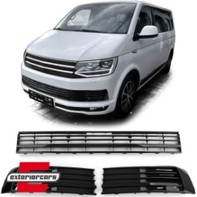 Mrežice prednjeg branika bez ACC (piano crna) / VW T6 Multivan (2015-2019), 40458