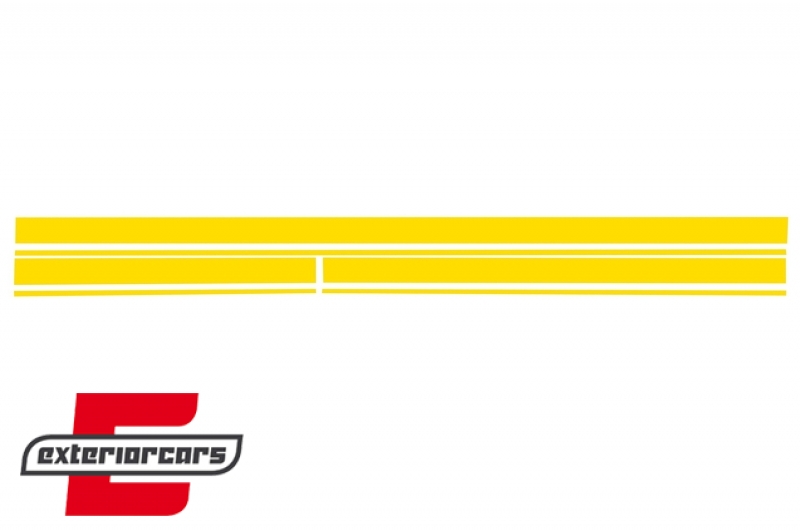 Naljepnice 45 AMG dizajn Edition 1 (mat žuta) / MERCEDES CLA W117 C117 X117 (2013-2016) A klasa W176 (2012-2018), STICKERMBHYE