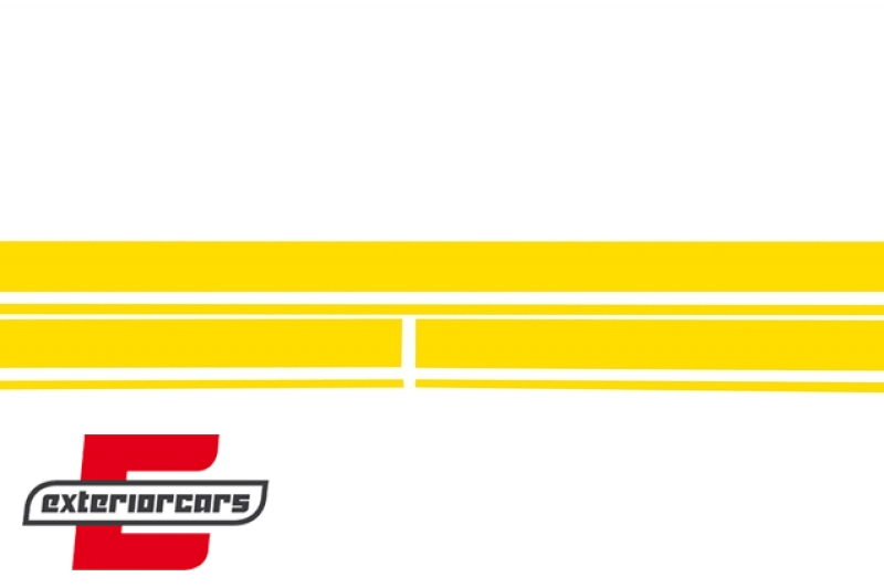 Naljepnice 45 AMG dizajn Edition 1 (mat žuta) / MERCEDES CLA W117 C117 X117 (2013-2016) A klasa W176 (2012-2018), STICKERMBHYE