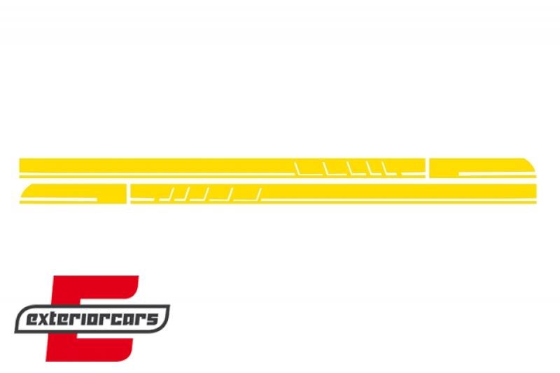 Naljepnice 45 AMG dizajn (mat žuta) / Mercedes CLA W117 C117 X117 (2013-2019) A klasa W176 (2012-2018), STICKERW117YE