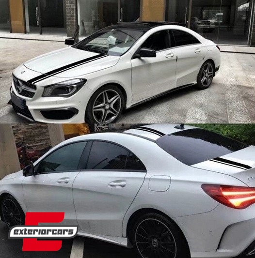 Naljepnice 45AMG dizajn Edition 1 (mat crna) / MERCEDES CLA W117 C117 X117 (2013-2016) A-klasa W176 (2012-2018), STICKERMBHMB