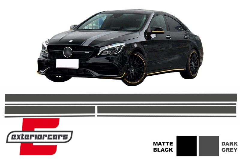Naljepnice 45AMG dizajn Edition 1 (tamno siva) / MERCEDES CLA W117 C117 X117 (2013-2019) A klasa W176 (2012-2018), STICKERMBHDG