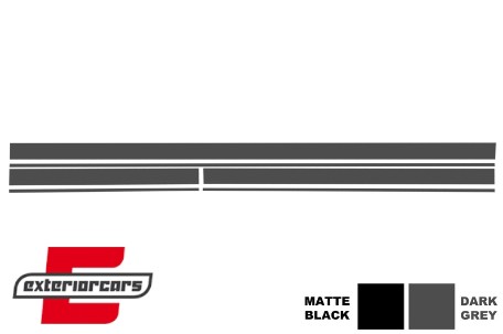 Naljepnice 45AMG dizajn Edition 1 (tamno siva) / MERCEDES CLA W117 C117 X117 (2013-2019) A klasa W176 (2012-2018), STICKERMBHDG