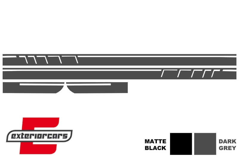 Naljepnice 45AMG dizajn Edition 1 (tamno siva) / Mercedes CLA W117 C117 X117 (2013-2019) A klasa W176 (2012-2018), STICKERW117DG