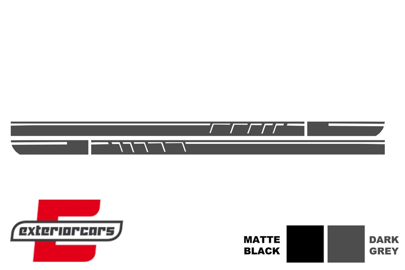 Naljepnice 45AMG dizajn Edition 1 (tamno siva) / Mercedes CLA W117 C117 X117 (2013-2019) A klasa W176 (2012-2018), STICKERW117DG