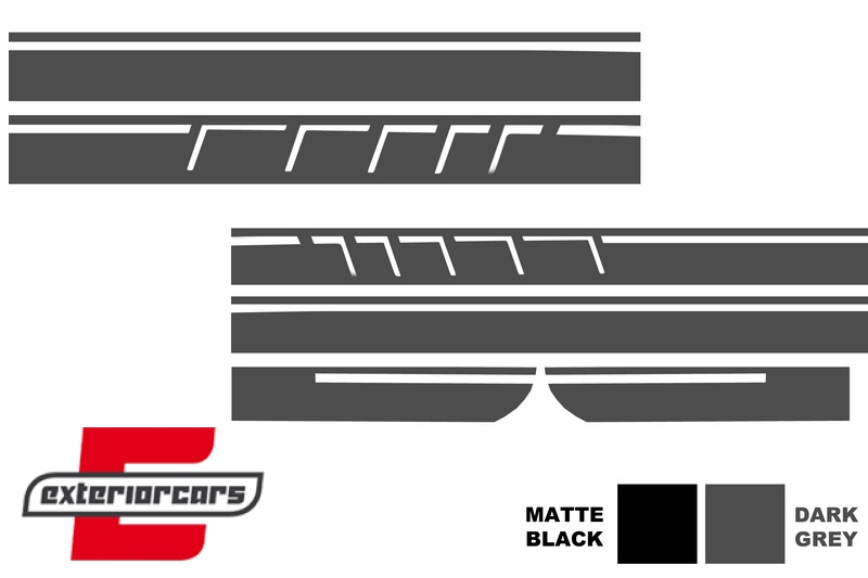 Naljepnice 45AMG dizajn Edition 1 (tamno siva) / Mercedes CLA W117 C117 X117 (2013-2019) A klasa W176 (2012-2018), STICKERW117DG