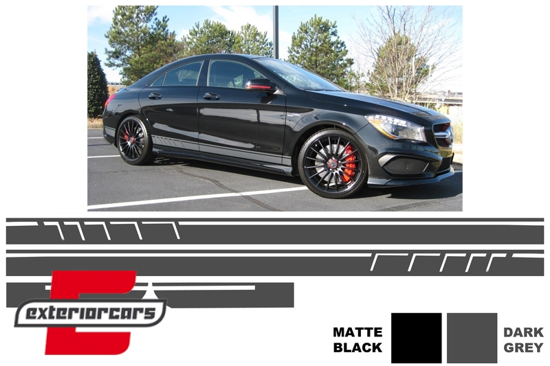 Naljepnice 45AMG dizajn Edition 1 (tamno siva) / Mercedes CLA W117 C117 X117 (2013-2019) A klasa W176 (2012-2018), STICKERW117DG