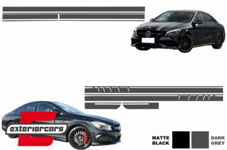 Naljepnice 45AMG Edition 1 dizajn (tamno siva) / Mercedes CLA W117 C117 X117 (2013-2019) W176 (2012-2018), COSTICKERW117DG