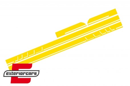 Naljepnice 45AMG Edition 1 dizajn (žuta) / Mercedes CLA W117 C117 X117 (2013-2019) W176 (2012-2018), COSTICKERW117YE