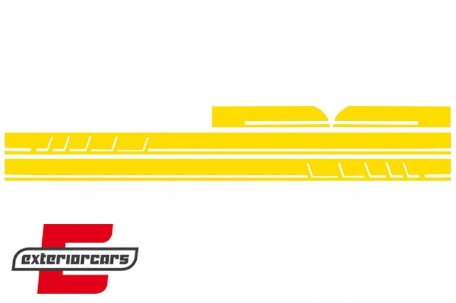 Naljepnice 45AMG Edition 1 dizajn (žuta) / Mercedes CLA W117 C117 X117 (2013-2019) W176 (2012-2018), COSTICKERW117YE