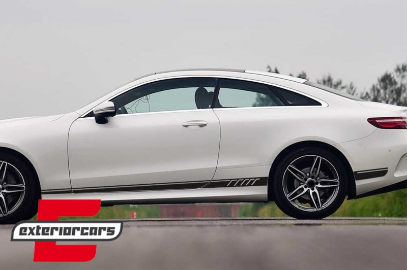 Naljepnice AMG dizajn (mat crna) / MERCEDES Benz C238 Coupe W212 W213 E200 E300 E350 E46 E63 C207 A207, STICKERC238MB