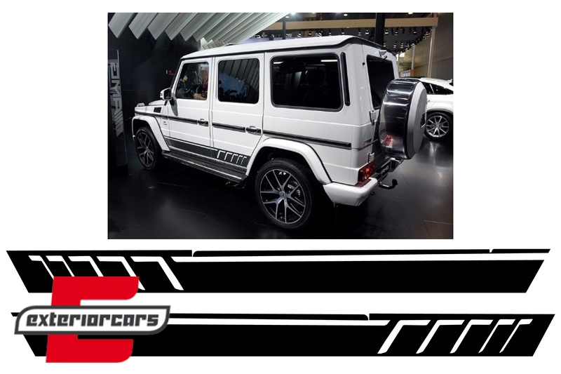 Naljepnice AMG dizajn (mat crna) / MERCEDES G-klasa W463 (1989-2017), STICKERW463MB