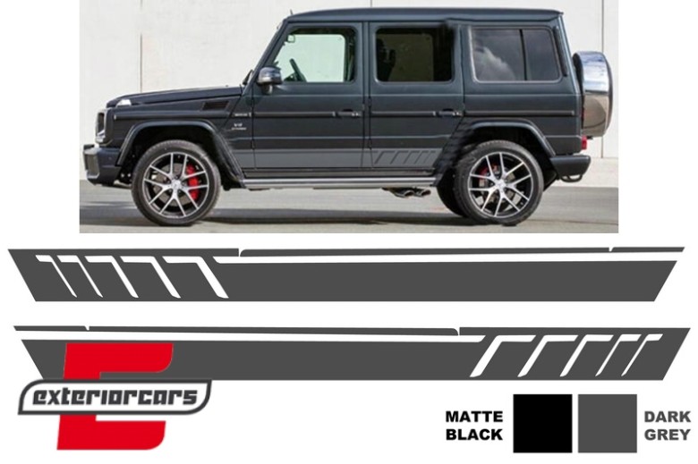Naljepnice AMG dizajn (tamno siva) / Mercedes G-klasa W463 (1989-2017), STICKERW463DG