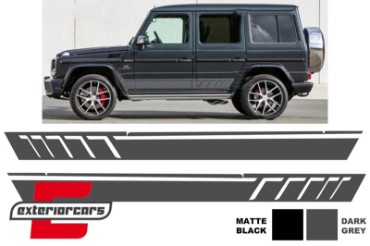 Naljepnice AMG dizajn (tamno siva) / Mercedes G-klasa W463 (1989-2017), STICKERW463DG