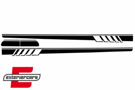 Naljepnice C63 AMG dizajn (piano crna) / Mercedes C-klasa C205 Coupe A205 Cabrio (2014-2020), STICKERC205PB