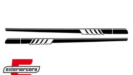 Naljepnice C63 AMG dizajn (piano crna) / Mercedes C-klasa C205 Coupe A205 Cabrio (2014-2020), STICKERC205PB