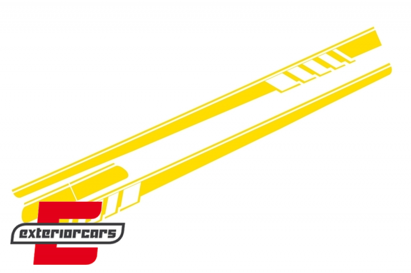 Naljepnice C63 AMG dizajn (žuta) / MERCEDES C-klasa C205 Coupe A205 Cabrio (2014-2020), STICKERC205YE