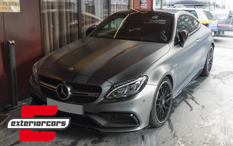 Naljepnice C63 AMG Edition 1 dizajn (tamno siva) / MERCEDES C205 Coupe A205 Cabrio (2014-2020), COSTICKERC205DG