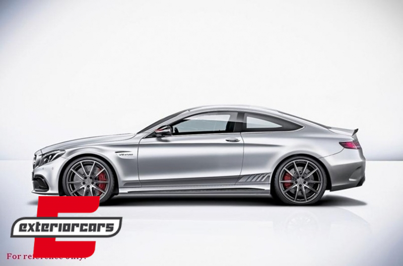 Naljepnice C63 AMG Edition 1 dizajn (tamno siva) / MERCEDES C205 Coupe A205 Cabrio (2014-2020), COSTICKERC205DG