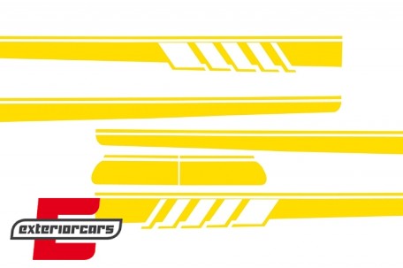 Naljepnice C63AMG Edition 1 dizajn / MERCEDES C-klasa C205 Coupe A205 Cabrio (2014-2020), COSTICKERC205YE