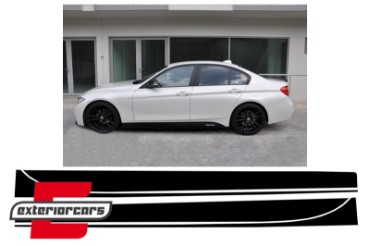 Naljepnice M-Performance dizajn (mat crna) / BMW serije 3 F30 F31 (2011-2019), STICKERF30MB