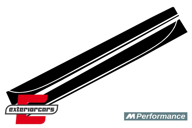 Naljepnice M-Performance dizajn (mat crna) / BMW serije 3 F30 F31 (2011-2019), STICKERF30MB