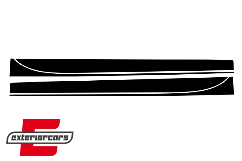 Naljepnice M-Performance dizajn (mat crna) / BMW serije 3 F30 F31 (2011-2019), STICKERF30MB